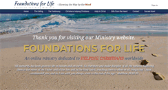 Desktop Screenshot of foundationsforlife.org