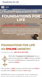 Mobile Screenshot of foundationsforlife.org